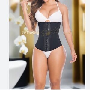MOCHA & KARAMELO Elegant Black Waist Trainer Corset shaping girdle